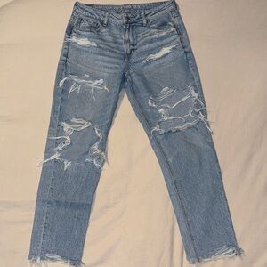 American Eagle Ripped Blue Jeans
